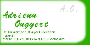 adrienn ongyert business card